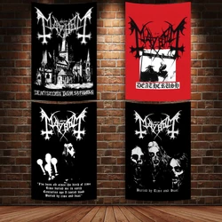 Mayhem Distressed Cantante norvegese Sfondo Arazzo Poster Casa Camera da letto Divano Coperta