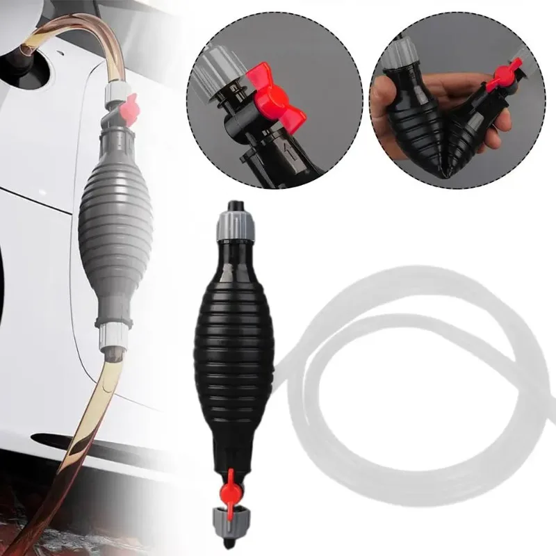 Kit Universal de Bomba Manual para Transferência de Combustível para Carros, Bomba de Sucção para Tanque de Combustível, Bomba Manual para Transferência de Óleo, Gasolina, Diesel, Líquidos, Economizador de Combustível