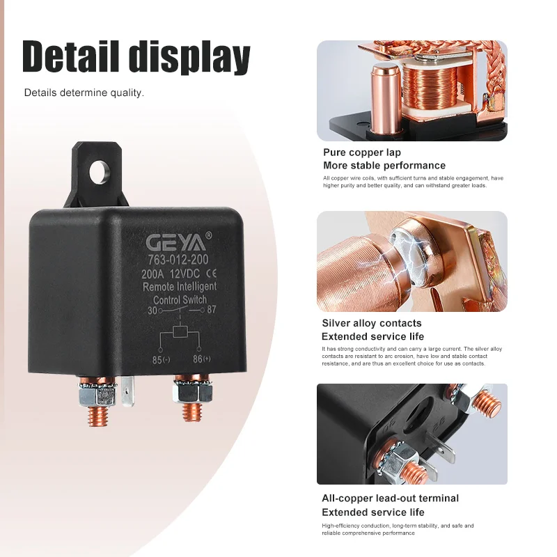 

12V Automotive Relay intelligent power-off device Remote Car Control Battery Disconnect Anti-Theft Dual Remote Control Switch