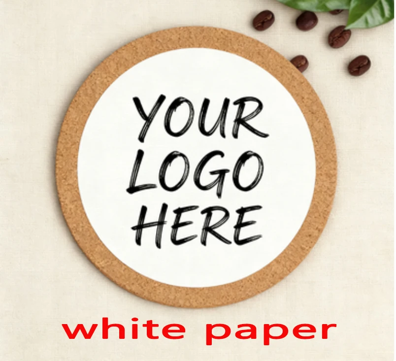 3-6 cm Circular Custom Transparent Waterproof Kraft Paper White Paper Stickers with Custom LOGO/Wedding Stickers/Custom Design S view 6