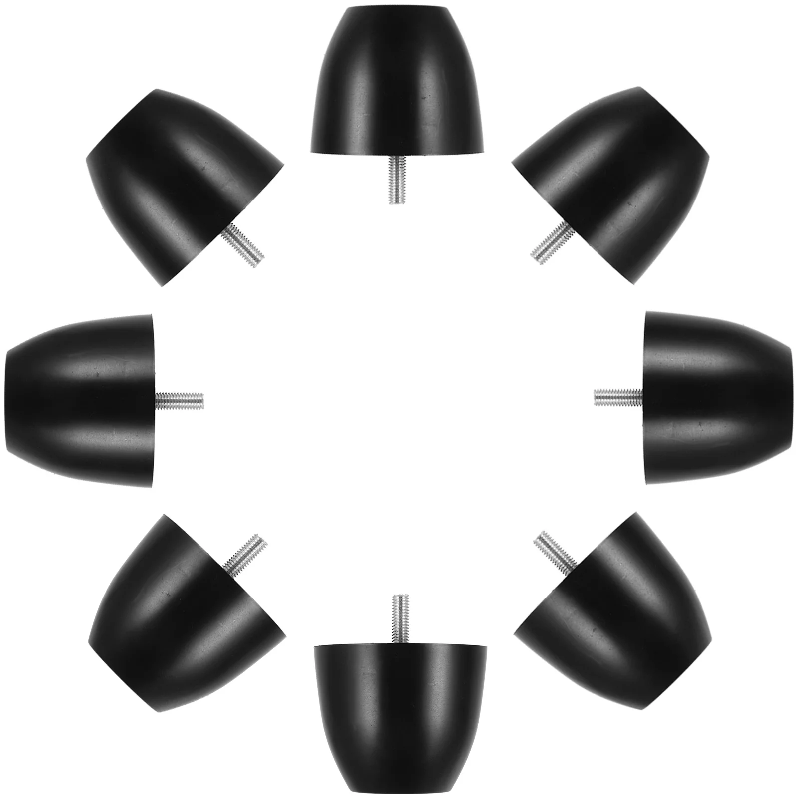8 قطعة أقدام أثاث أرجل طاولة بلاستيكية مستديرة استبدال أقدام أريكة لخزانة كرسي الاستقرار الحد من الضوضاء الأثاث الصغير #4