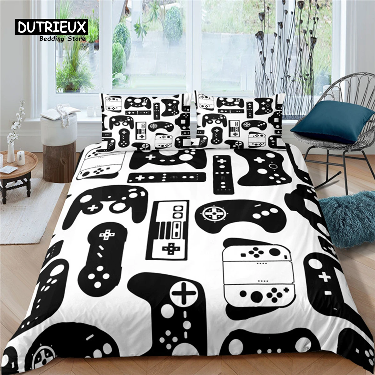 

Home Living Luxury 3D Game Controller Bedding Set Comfortable Duvet Cover Set Kids Bedding Set Queen and King EU/US/AU/UK Size