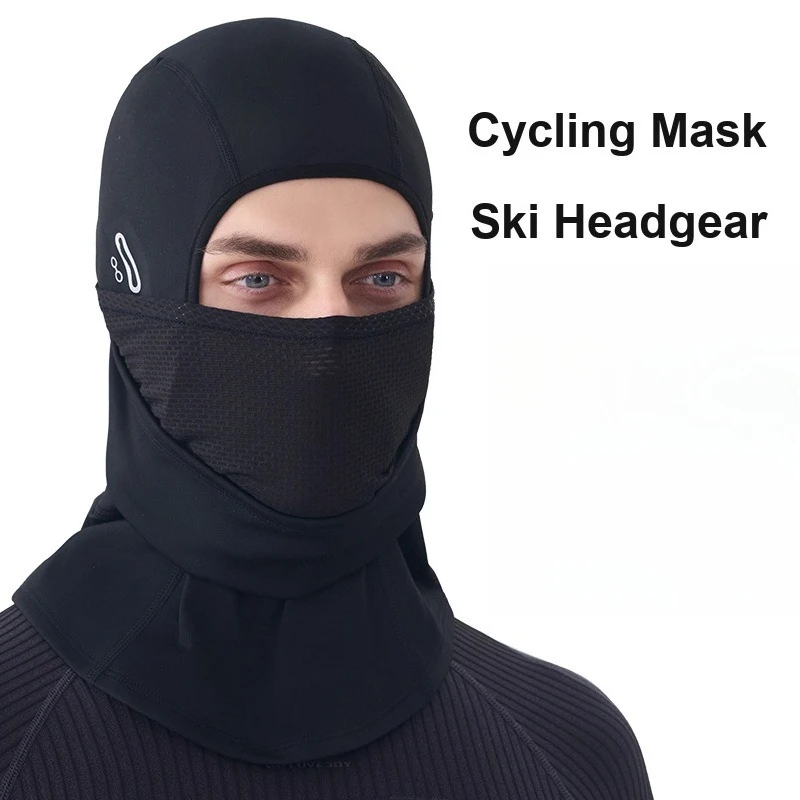 Thermal Outdoor Riding Face Mask Windproof Thick Full Face Neck Gaiter for Skiing Autumn Winter Use