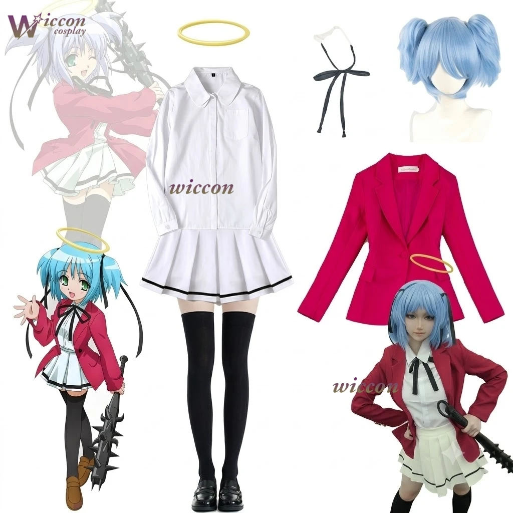 Bludgeoning Angel Dokuro chan Cosplay Costume Uniforms Women 2026 Anime Dokuro Mitsukai Clothes wig Halloween Coat Wig
