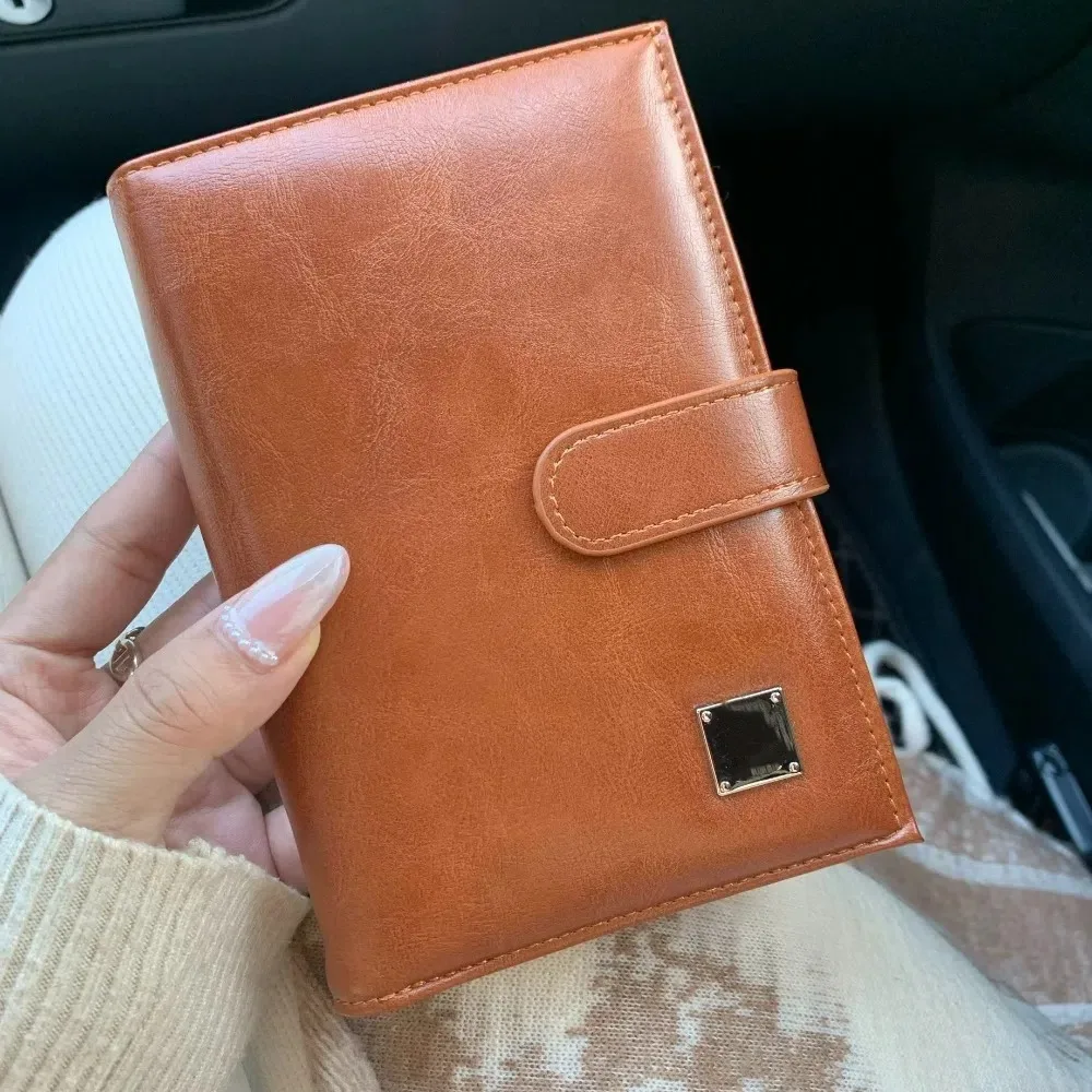 

Portable Card Holder PU Passport Bag Passport Cover Purse Travel Wallet Card Case Ticket Holder Certificate Storage Bag Women