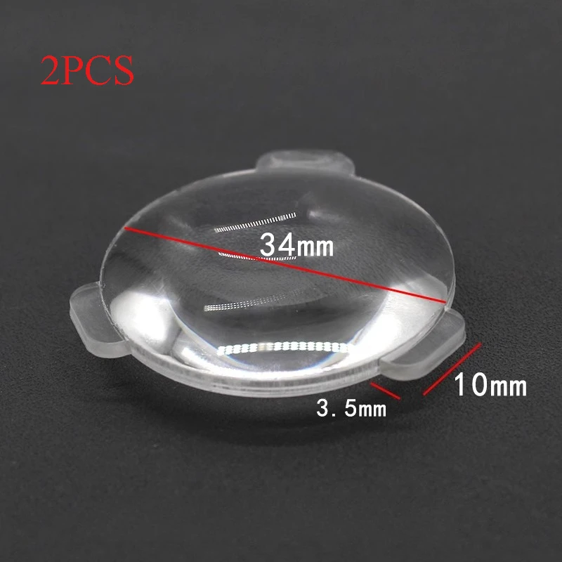 2PCS Dia 34mm 3D VR Glasses Lens BiConvex PMMA Google Cardboard DIY 3D BOX Double Convex Lenses