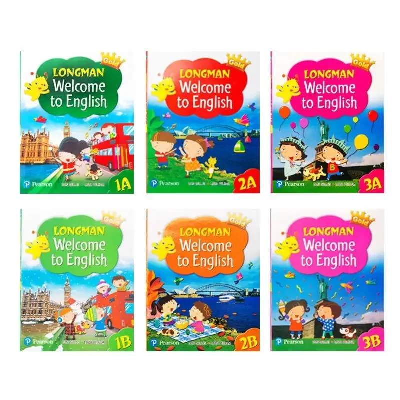 5 Book New Edition of Hong Kong Longman Primary School English Textbook  Longman Welcome To English Storybook Education Toys