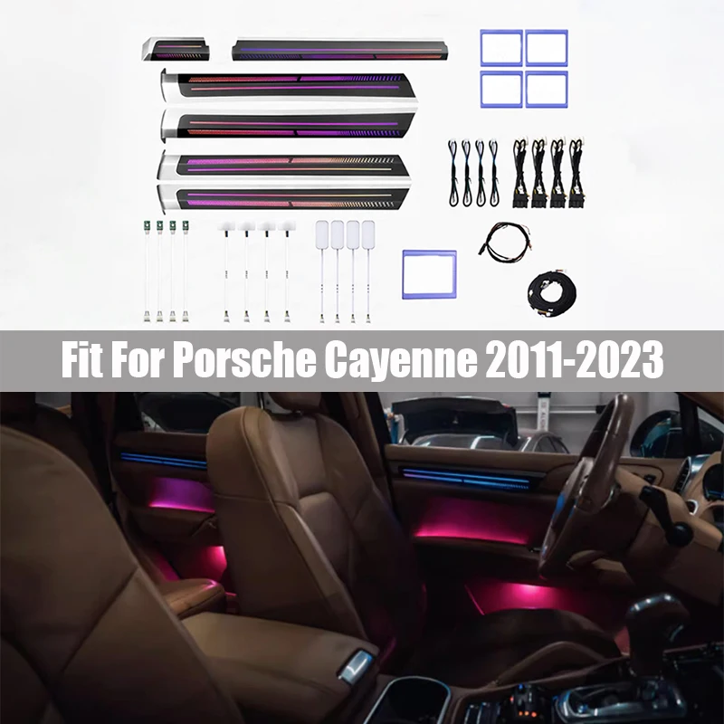 Ambient Light Fit for Porsche Cayenne 2011 2012 2013 2014 2015 2016 - 2023 High Quality Dynamic Symphony Trim Atmosphere Lights