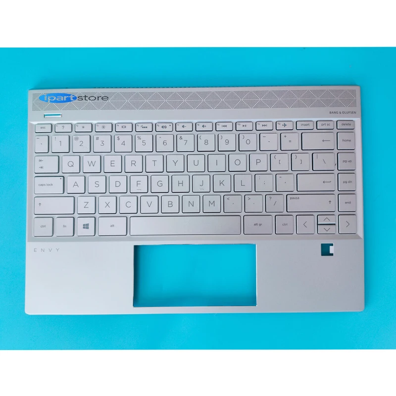 PP+  New For HP Envy X360 13-AQ TPN-W144 Palmrest Backlit Keyboard  L53415-001 Silver