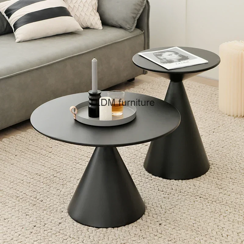 Nordic Metalen Bijzettafelontwerp Moderne Italiaanse Witte Salontafelvloer Minimalistische Mesa Auxiliar Salon Decoratie Accessoires