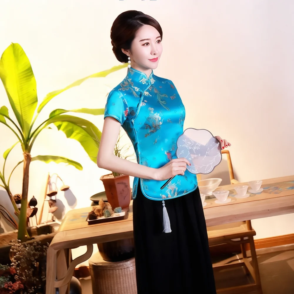 Elegant Chinese Floral Cheongs - Women Formal Wear Ethnic ulasan dan harga