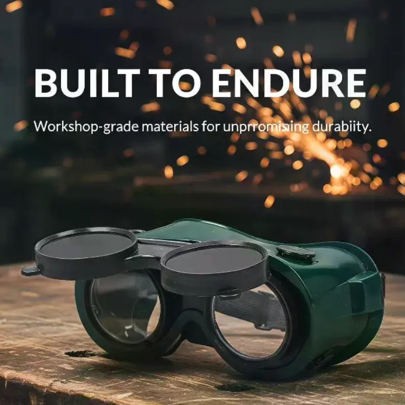 Welding Glasses Work Safety Eye Protection Goggles Anti UV Splash Proof for Grinding Cutting Outdoor Industrial Use