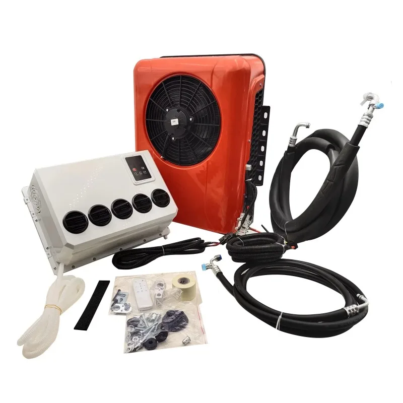 

The Latest Large Cooling Capacity 12v 24v Universal Dc Electric Split Mounted Parking Air Conditioner Conditioning Cooler
