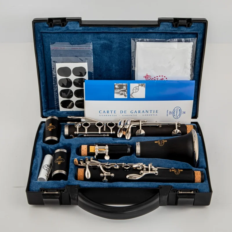 Nuevo clarinete Buffe B16 de 17 llaves, de baquelita y madera, instrumento de viento profesional, clarinete tenor con estuche y cañas musicales.