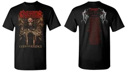 KREATOR cd lgo GODS OF VIOLENCE #2 Official TOUR SHIRT LRG New OOP