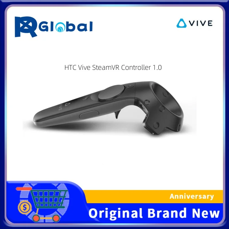 HTC Vive 1.0 Controller - Precision Motion Tracking, Ergonomic VR Gaming Grip & Full SteamVR Base Station Compatibility