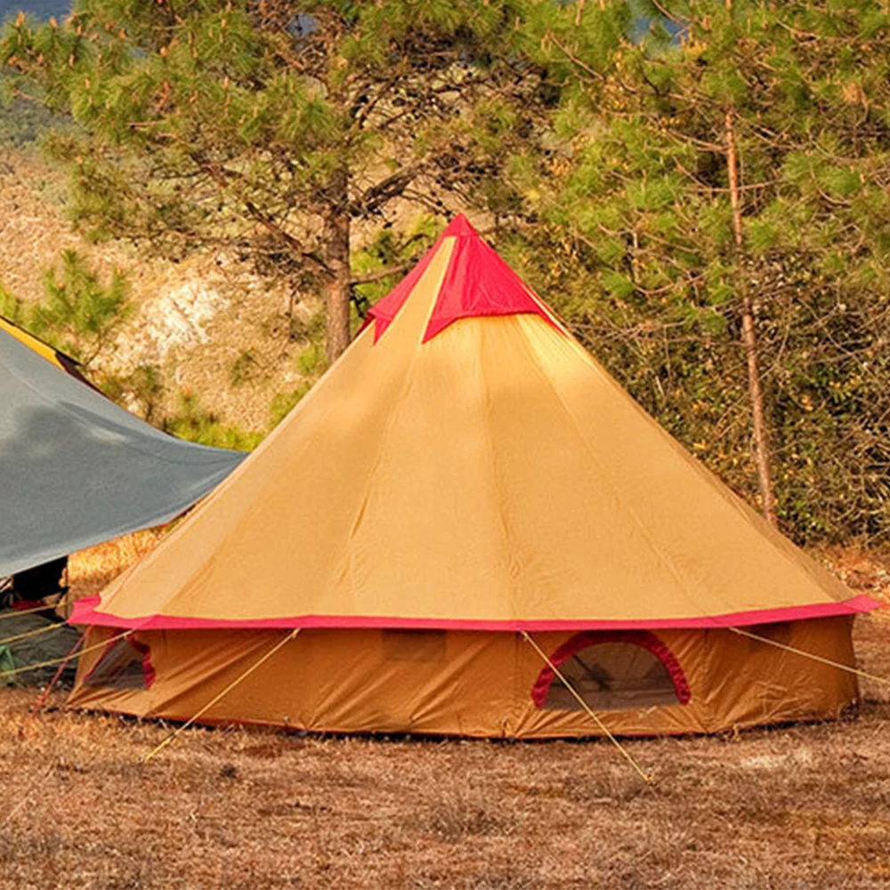 4m 150D Ripstop Oxford Fabric Nylon Polyester Bell Tent for Glamping