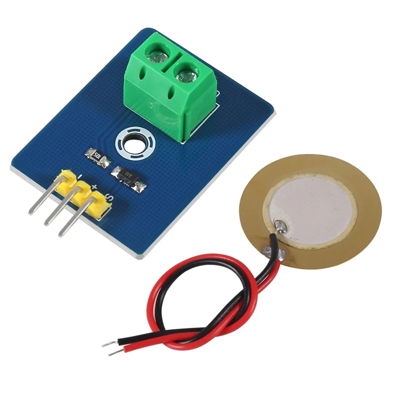 A45U 10 Uds Sensor piezoeléctrico módulo Sensor analógico piezoelectricidad para KIT DIY