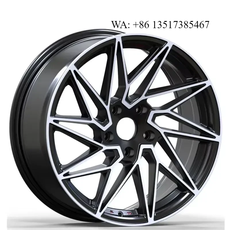 SUPER WHEEL New Forged Alloy Wheels for Audi Q7 Q8 Matte Black Rims with Diamond Cut Accents 19 22 Inch Customizable Sizes