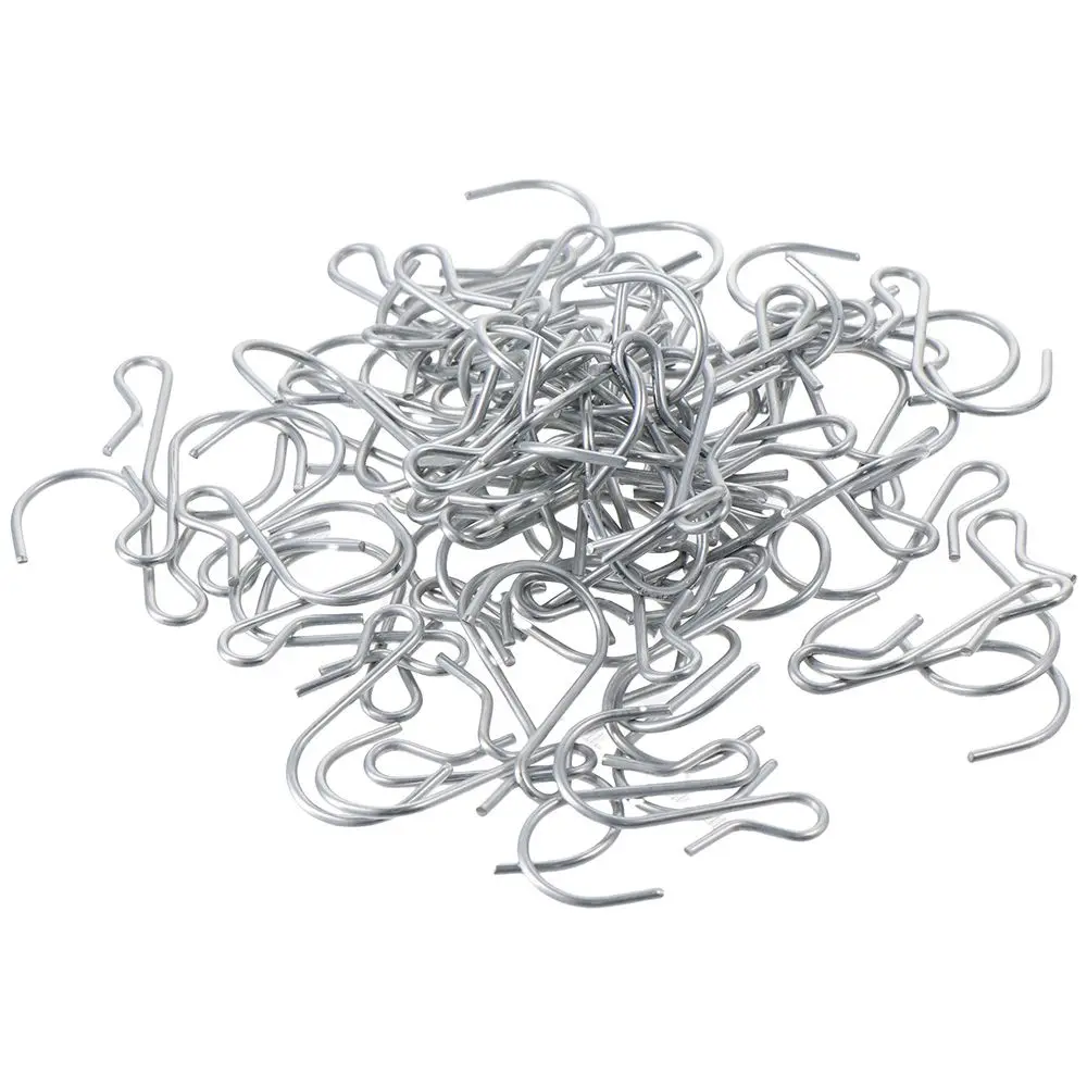 80pcs Stainless Steel S Shaped Hooks 4.5cm/1.77inch Silver S Shaped Metal Hooks Clip Stainless Steel Metal Hangers Key Chain
