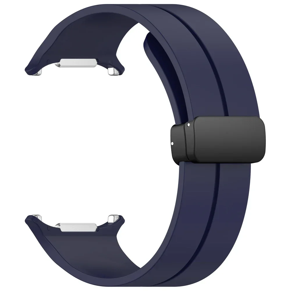 Magnetic Folding Buckle Silicone Strap For Samsung Galaxy Watch Ultra 47mm Band For Watch Ultra Replacement Bracelet Watchband