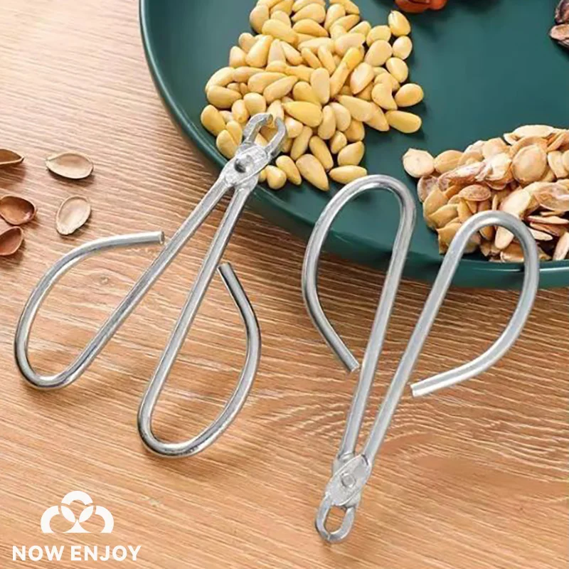 NOW ENJOY Shell Peeler Pine Nut Pliers Pine Nut Whole Piece Peeler Nut Pliers Household Artifact Melon Seed Clamp Opening Tool