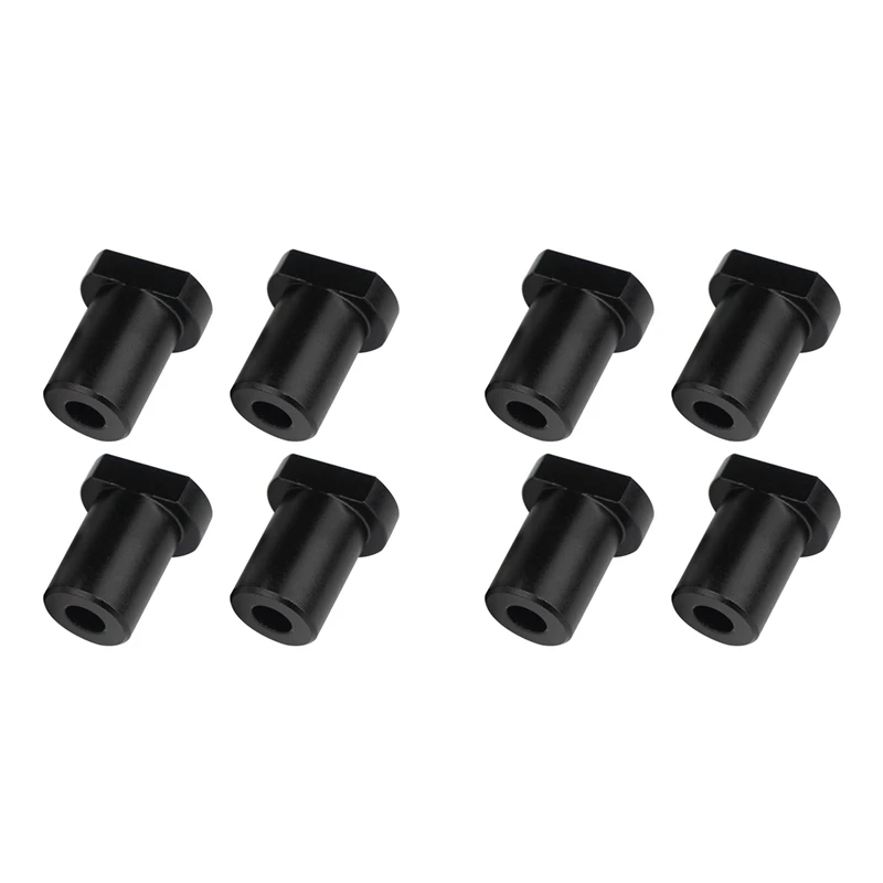 New-8Pcs Aluminum Alloy Bench Dog Clamp For T-Track Woodworking Workbench Positioning Planer Plug Fits 20Mm Dog Hole (Black)