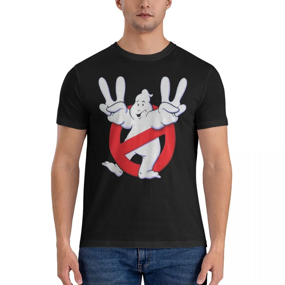 Casual 4 Logo T-Shirts for Men Crewneck 100% Cotton T Shirt G-Ghostbusters Short Sleeve Tee Shirt Unique Tops