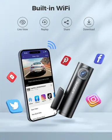 8 best sales azdome dash cam - №5