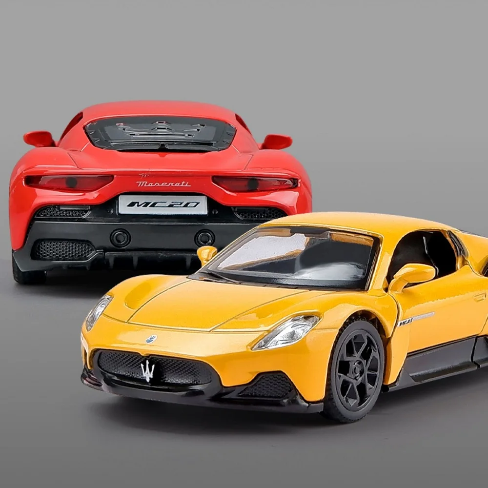 Maserati MC20 Supercar Моделирование литья под давлением и игрушечный автомобиль с откатом автомобиля RMZ city 1:36 Коллекционная модель из сплава Подарки для детей