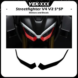 Headlight Partition Sticker Decal Head Fairing Shell Decal Sticker For DUCATI STREETFIGHTER V4 / V4S / SP / V2