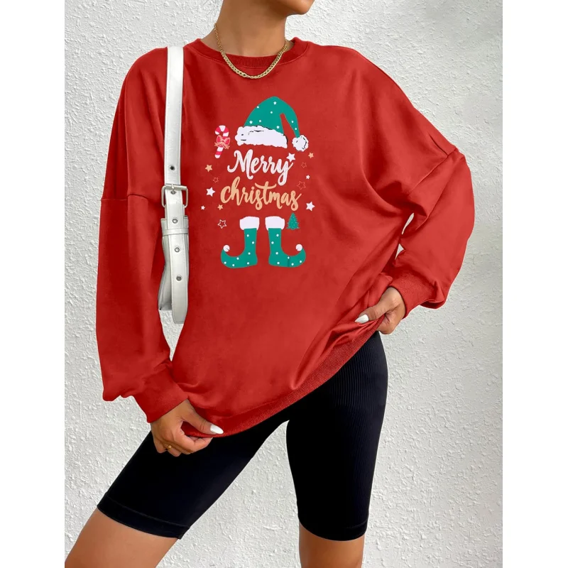 Christmas Sweatshirt for Women Crewneck Christmas Tree Long Sleeve Xmas Holiday Party Pullover Sweater