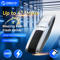 ORICO Fast Flash Drive UFSD Pen Drive Metal Leather USB Flash Drive Type C 411MB/S 512/256GB USB Stick Pendrives Ultra-Reliable