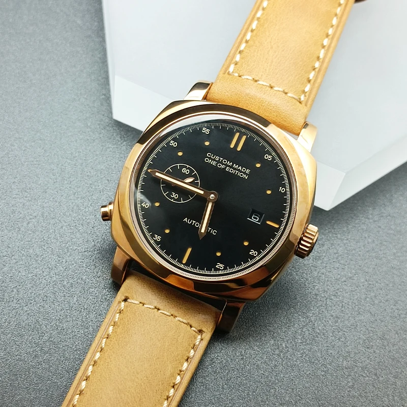 ساعة أوتوماتيكية للرجال بحركة ST2555 - مقاومة للماء، كريستال ياقوتي، مضيئة، عصرية