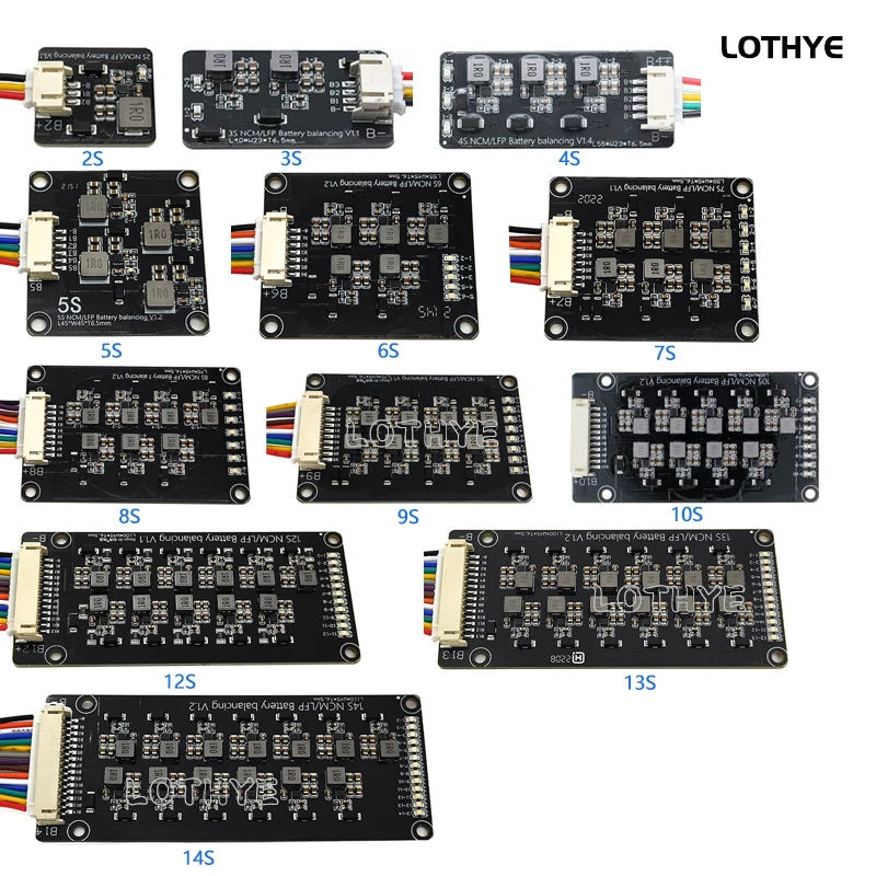 2S-17S High Current 1.2A Balance Equalizer Module Li-Ion Lifepo4 Lithium Battery Active Balancer Energy Transfer BMS