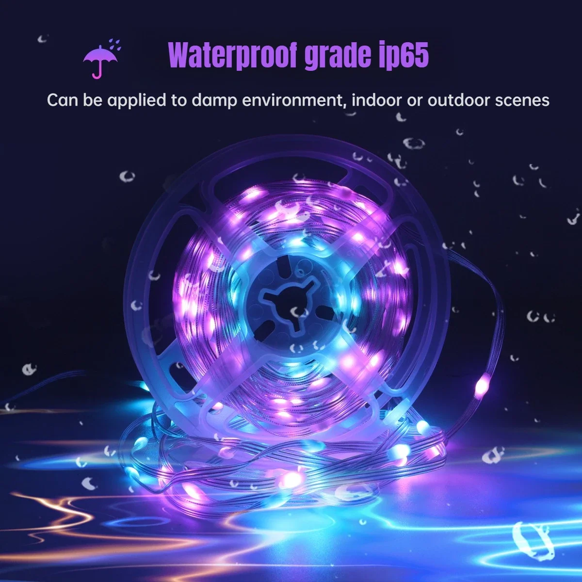 20M USB Christmas Light LED Fairy Curtain String Lamp APP Control for Birthday Party Garland Xmas Tree Bedroom Holiday Decor