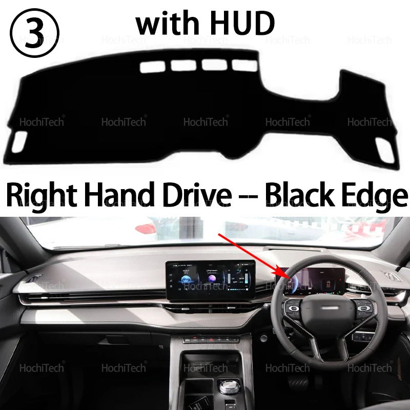 Anti-Slip Dashboard Cover Protective Pad Car Accessories Sunshade Carpet for HAVAL H6 GT PHEV H6S 2021 2022 2023 2024 image 3