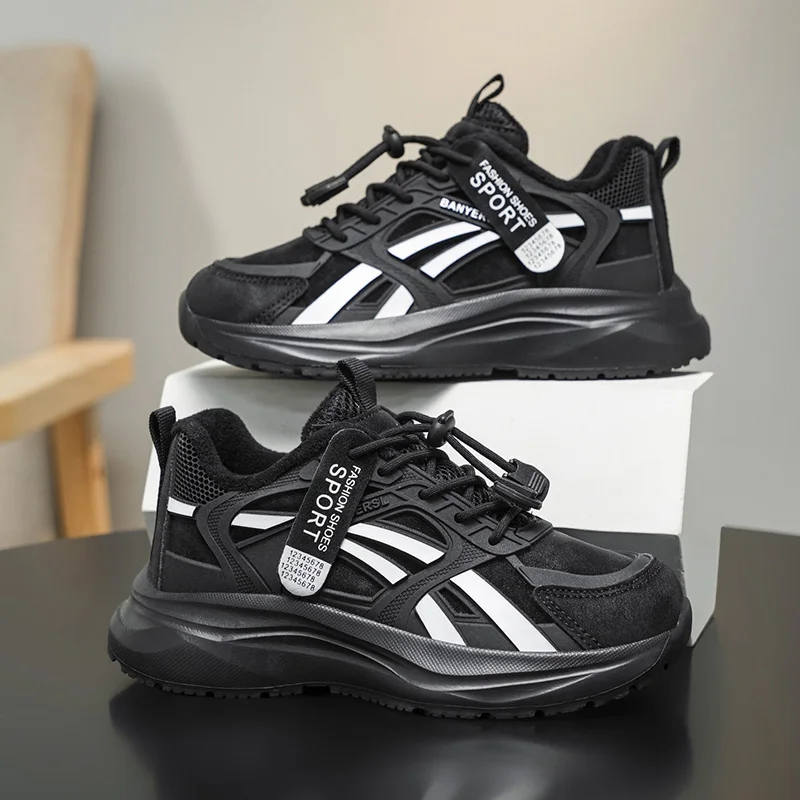 

Fashion Children Sports Shoes Comfortable Breathable Boys Girls Fashion Casual Kids Students Running Shoes Winter Warm Sneakers