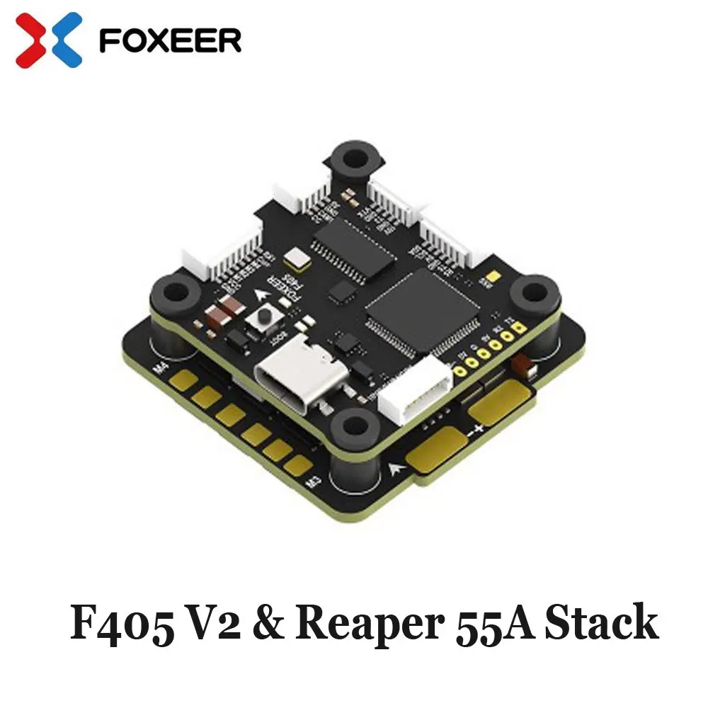 محول فيديو Foxeer ، مقياس مؤازر لطائرة سباق بدون طيار FPV ، FC Reaper ، 55A ، ESC 8S ، F405 V2