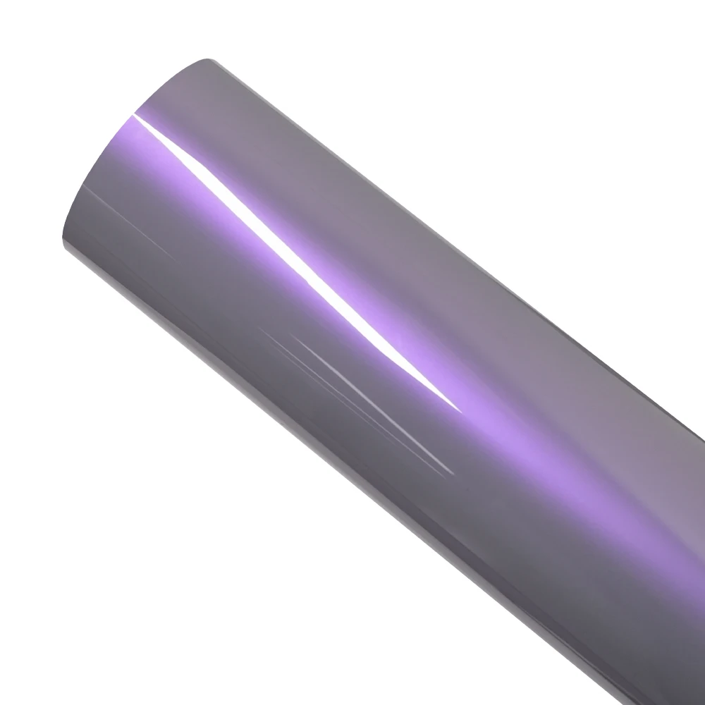 PET Platin Grau Lila Auto Vinyl Wrap Film Farbwechsel Film Blase Kostenloser Auto Zubehör Innen Außen Dekoration Aufkleber