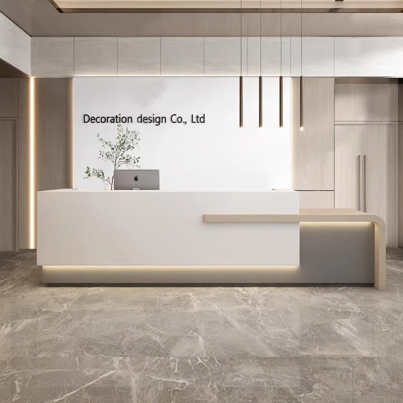 

Checkout Front Desk Reception Counter Clinic Classic L Shaped Reception Desks Beauty Salon Mostrador Recepcion Office Furniture