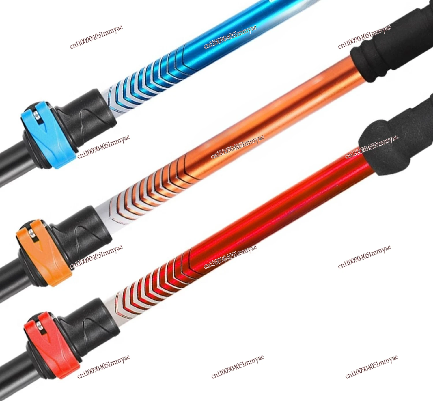 

Aluminum Alloy Outer Lock Three-section Telescopic Walking Stick Outdoor Hiking Mountain Climbing Stick