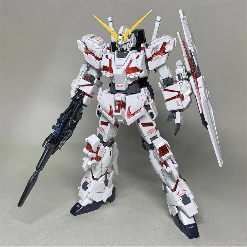 Xfs 1/144 hg Rx-0 modo montado brinquedo modelo figura brinquedo decorações de mesa animação colecionáveis robô periferia figuras presente