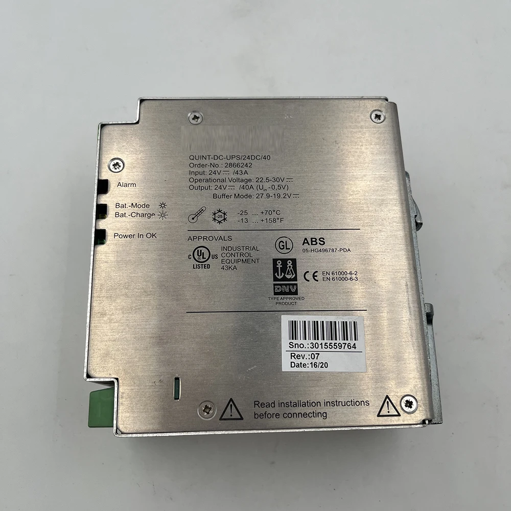 QUINT-DC-UPS/24DC/40 Power Supply 2866242