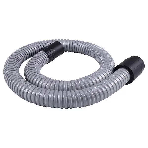 Vacuum Hose, 4 ft L, Black, Metal