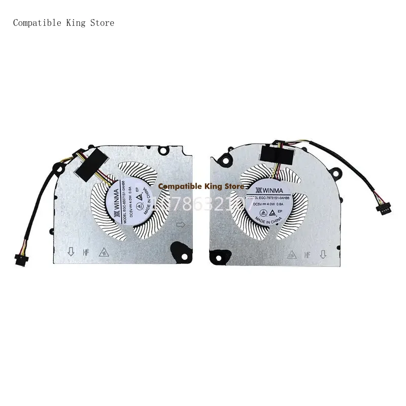 d+Laptop Cooling CPU+GPU Fan for Colorful Hidden Star P15 P16 Orange Treasure R15 R16 Mechanic L15P Thunder Hunter Blade R15 fan