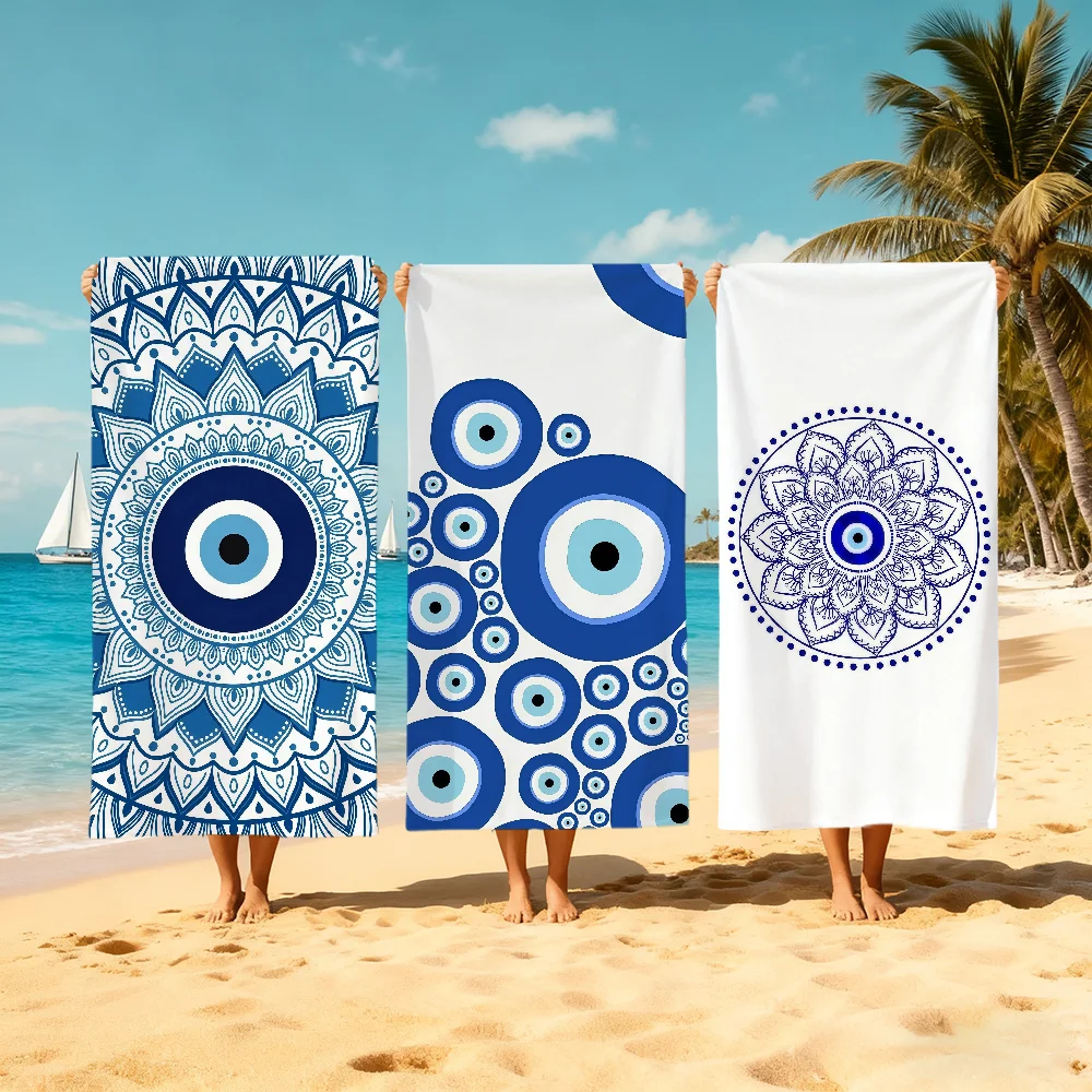 D-Demon E-Eye Art D-Dreamcatcher Towel Large Quick-Drying Microfiber Soft Beach Towel for Travel Fitness Sauna Bathing Camping