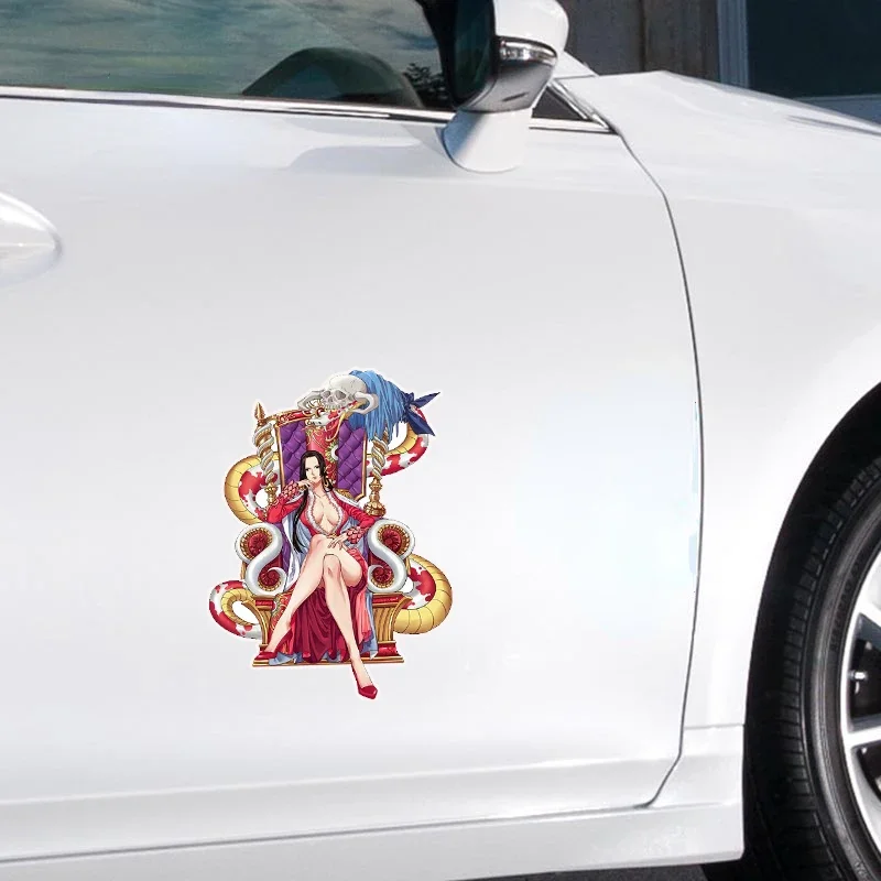 

Sexy Anime Girl for Boa Hancock Car Sticker Car Goods PVC Vinyl Decal Air Conditioner Laptop Car Body Car Decoration