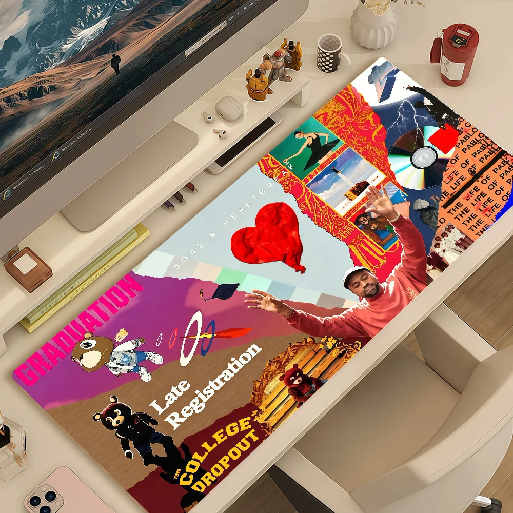Mouse Pad MousePad Cool West K-Kanye Non-slip Lockedge Office Student Gaming Thickened Large Writing Pad Rapper Cushion