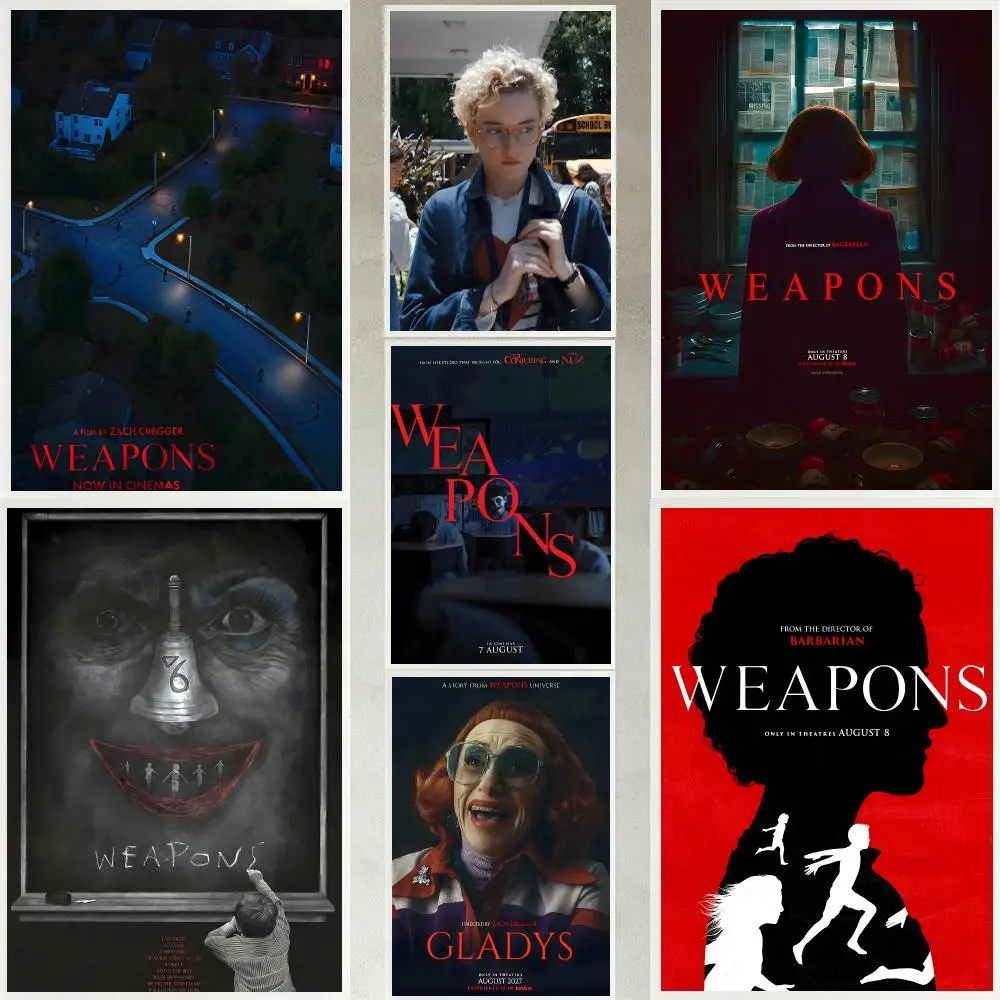 movie Weapons Poster Poster HD Waterproof Self-adhesive Art Print Wall Decor for Bedroom Living Room Gift